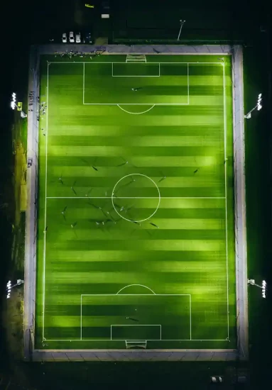 football field top view